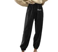 Vestiti casual da donna taglie forti e inverno caldo velluto corallo casual pantaloni pigiama larghi possono essere indossati fuori dalla casa studenti pigri caldi i pantaloni, Nero , M