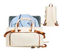 Vestiti Convertibile a Mano per | Borse per Abiti 2 in 1 Pieghevole Sport per Uomini e Donne Bagagli di check-in aeroporto, beige, Fare riferimento alla descrizione, Fare riferimento alla descrizione