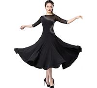Vestiti da ballo da valzer da donna per prestazioni standard abiti da ballo da sala da ballo Tango pratica costume moderno abbigliamento da ballo, C, L