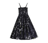 Vestiti da Cerimonia Signora Abiti con Cinturino per Spaghetti da Donna Vestito Estivo Casual da Donna Abito Estivo da Spiaggia per Donna Vestito Estivo (Blue, One Size)
