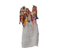 Vestiti da donna casual taglie forti estate 2025 vacanze abiti da sole manica corta trendy primavera t-shirt vestito spiaggia vestiti compleanno matrimonio prendisole insegnante t-shirt abiti, L, 3XL