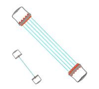 Vestiti di resistenza per l'esercizio - Fasce di allenamento della forza regolabile | Dispositivo di allenamento del braccio elastico a 5 molle barella manuale per costruzione muscolare, attrezzatura