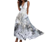 Vestiti Donna Estivi Lunghi Cotone Morbidi Fashion Pizzo Abiti Eleganti Donna Cerimonia Cocktail Comodi Leggero Taglia Forte Casual Spiaggia Vacanza Long Dress