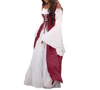 Vestiti Donna Medievale Rinascimento Vestito Steampunk Vestiti Carnevale Palazzo Vintage Cerimonia Vestito Carnevale Curvy Cosplay Costume Principessa Sera Abito Medievale Donna