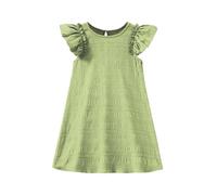 Vestiti Eleganti Bambina 4-15 Anni Vestito Casual Ragazza Senza Maniche Girocollo Abitio Estivo da Bambine Tinta Unita Elegante Abiti Traspiranti Fashion Outfit per Festa Quotidiane Festivo Uscire