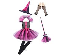 Vestiti Halloween Bambina Costume per Bambino Tutu Strega da Zucca di Vestito Vampiro Feste e Cosplay
