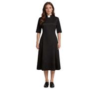 Vestiti Halloween Donna, Costume da prete per Halloween, Abito da Chiesa, Vestito Gotico per Cosplay, Tunica