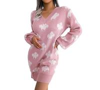 Vestiti Inverno Mezza Manica Abito Rosso Maniche Bimbe Secondo Scivolato Comune Moda Giapponese Raffinati Carne Ottobre 40 Punto Allattamento Brutto Adatti Applicati Trasparenti