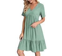 Vestiti Mare Donna da Spiaggia Abito Cerimonia Donna Curvy Copricostume Boho Chic Dresses Floreale Vestitino Trasparente t Shirt Blu Minidress Midi Casual Nero Jersey