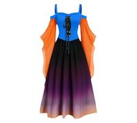 Vestiti Medievale Donna Vestito Gotico Cerimonia Maxi Abiti Rinascimentale Principessa Cocktail Per Feste Abito Vittoriano Da Donna Carnevale Travestimento Per Cosplay, Carnevale, Sera, Feste
