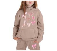 Vestiti per Bambina Felpa Manica Lunga+ Pantaloni Due Pezzi Felpa a Manica Lunga e Pantaloni Completo autunnale per bambini Set Vestiti Invernali Bimba Regalo Pigiama a Maniche Lunghe Set