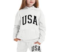 Vestiti per Bambina Felpa Manica Lunga+ Pantaloni Due Pezzi Pigiama Bambina Caldo Cotone di Pigiami per Bambini Carini Vestiti Invernali Bimba Regalo Abiti Tuta Tinta Unita Costumi Bambini Ragazze