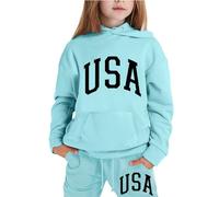 Vestiti per Bambina Felpa Manica Lunga+ Pantaloni Due Pezzi Pigiama Bambina Caldo Cotone di Pigiami per Bambini Carini Vestiti Invernali Bimba Regalo Abiti Tuta Tinta Unita Costumi Bambini Ragazze