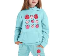 Vestiti per Bambina Felpa Manica Lunga+ Pantaloni Due Pezzi Sportiva Felpa e Pantaloni Completa di Pigiami per Bambini Carini Abbigliamento Bambine e Bambini in Morbido Cotone Non Felpato