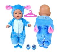 Vestiti per Bambole,con 1 paio di Calzini e 1 Gruccia,Abbigliamento per bambole New Born Baby Bambole,Vestiti bambole reborn,per Bambole 35-45 cm,Regali per Ragazze e Ragazzi