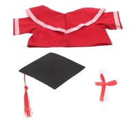Vestiti per Bambole Laurea 30cm Set Rosso con Cappello Mini | Giocattoli per Laurea, con Vestiti da Cambiare, Toghe per Diplomi, Costumi Laurea, Berretto da Laurea con Nappa