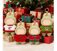 Vestiti per bambole, per Labubu, Outfit natalizio Lovebu, maglione lavorato a mano, serie autunno e inverno, adatto per la prima generazione di bambole Lovebu (15-17cm), una buona scelta per outfit in