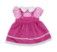 Vestiti per bambole Vestito rosso rosa con spalline Adatto per bambole da 18 pollici Accessori per abbigliamento per Abiti da vestire Bambini Finta Gioca Costume da bambina