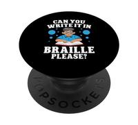 Vestiti per cecità per adulti puoi scrivere in braille PopSockets PopGrip Intercambiabile