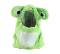 Vestiti per uccelli da compagnia Simpatico cartone animato blu dal design in cotone Comodo abbigliamento per piccoli animali per la festa di Natale (M)