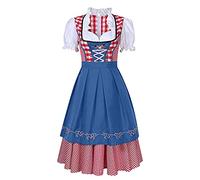 Vestiti Tirolesi Donna - Vestito Grembiule Dirndl Retrò Abito Tradizionale Bavarese Donna Abiti Midi Per Le Signore Elegante Abito Bavarese Occasioni Speciali Dirndl Vestito Bavarese Donna Oktoberfest