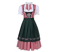 Vestiti Tirolesi Donna - Vestito Grembiule Dirndl Retrò Abito Tradizionale Bavarese Donna Abiti Midi Per Le Signore Elegante Abito Bavarese Occasioni Speciali Dirndl Vestito Bavarese Donna Oktoberfest