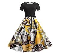Vestiti Tirolesi Donna Vestito Grembiule Dirndl Retrò Oktoberfest Abiti Midi Per Le Signore Elegante Abito Bavarese Festa Octoberfest E Costume Carnevale Sexy