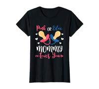 Vestito abbinato rosa o blu mamma ti ama baby shower Maglietta