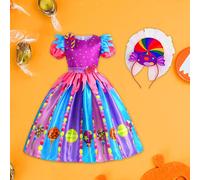Vestito arcobaleno per bambine, vestito da caramelle, per fare finta di