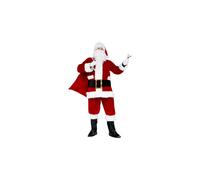 VESTITO BABBO NATALE LUSSO ROSSO COSTUME SANTA CLAUS LUSSO PEGASUS