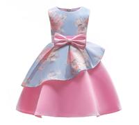 Vestito Bambina Abito Principessa Balza Flower Girl Princess Dress DG0041B P