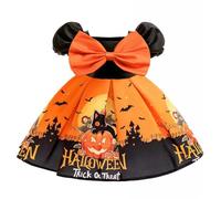 Vestito Bambina Cosplay Festa Abito Vampiro Mon Premier Halloween Bebe Fille Carnevale per Bambini Bandeau Robe Déguisement Bébé Vestiti Party