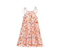 Vestito Bambina Senza Maniche Floreale Vestito Ragazza Principessa A-Line Estivo Abiti Estivi Elegante con Cinghie Abito da Sposa per Feste Completi Scolastici Abbigliamento per Bambine 1-14 Anni