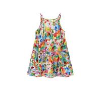 Vestito Bambina Senza Maniche Floreale Vestito Ragazza Principessa A-Line Estivo Abiti Estivi Elegante con Cinghie Abito da Sposa per Feste Completi Scolastici Abbigliamento per Bambine 1-14 Anni