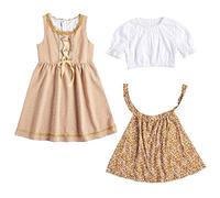 Vestito Carnevale Bambina Cosplay Party Halloween Gonna Tulle Ragazza Abito Strega per Feste Costume da Zucca Bambini Scheletro Festa