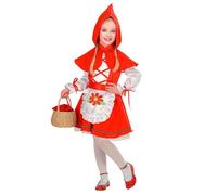 Vestito carnevale Mantellino rosso abito mantellino con cappuccio travestimento festa in maschera cosplay cappuccetto rosso per bambine (anni 01/02)