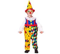 VESTITO CARNEVALE PAGLIACCIO CLOWN BAMBINO 4/5 ANNI WIDMANN