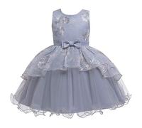 Vestito Carnevale Principessa Bambina, Abito da Principessa di Compleanno Abito da Bambina e Gonna da Cerimonia per Feste da Spettacolo per Feste da Damigella d'Onore Floreale