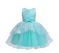 Vestito Carnevale Principessa Bambina, Abito da Principessa di Compleanno Abito da Bambina e Gonna da Cerimonia per Feste da Spettacolo per Feste da Damigella d'Onore Floreale