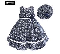 Vestito Cerimonia Abito Bambina Compleanno Blu 3-7 A Girl Party Dress DGZF049C