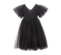 Vestito da ballo per ragazza, abiti da bambina, da matrimonio, elegante, per la comunione, con principesse, in pizzo, a pieghe, abito da sera in Tullerobe, comodo per feste