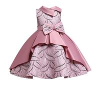 Vestito da bambina per la primavera e il compleanno dei bambini, abito da principessa, tutù, gonna, da ragazza, per il piano, per il tempo libero, S per ragazze, Colore: rosa., 5-6 Jahre