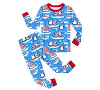 Vestito da camera per bambini, pigiama 2 pezzi, per ragazzo, abbigliamento da notte confortevole per bambini, morbido, collo rotondo, stampati, tutti, piccoli e bambini, rosso, 8-9 anni)