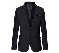Vestito da Cerimonia Nuziale della Festa Nuziale della Giacca della Giacca dei Bambini del BlazerDei Ragazzi,Paggetto Bambino Matrimonio,Completo Elegante Ragazzo Cerimonia (Black, 11-12 Years)