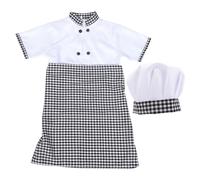 Vestito Da Chef Per Bambini Costume Cuoco Bambino Cappello Grembiule