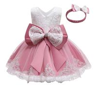 Vestito da danza ragazza abiti da bambina principessa elegante abito da comunionrobe da damigella d'onore pizzo pieghettato abito da sera in Tullerobe comodo abbigliamento per compleanno matrimonio