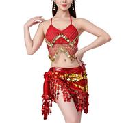 Vestito da danzatrice del ventre con gonna per danza del ventre per San