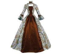 Vestito da Donna Gotico Abbigliamento Medievale Abito Cerimonia Costume Strega Vampiro Palazzo Rinascimentale Vintage Oversize Lunghi per Gioco di Ruolo