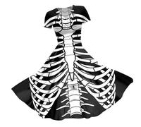 Vestito da Donna Gotico,Vestito Gotico Lungo Costume Halloween Medievale Vittoriano Vestiti Elegante retrò e Carnevale per Gioco di Ruolo