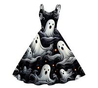 Vestito da Donna Gotico,Vestito Gotico Lungo Vestiti Costume Rinascimentale Abito Medievale Palazzo Celtico Cosplay per Gioco di Ruolo